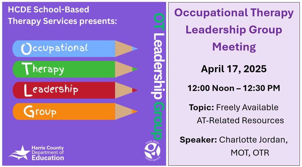 For school-based OTs and OTAs: